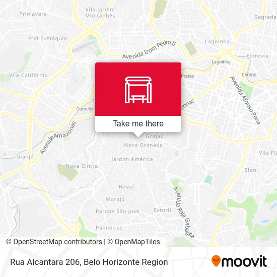 Rua Alcantara 206 map