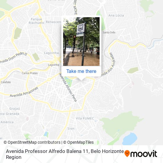 Mapa Avenida Professor Alfredo Balena 11