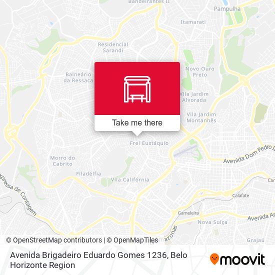 Mapa Avenida Brigadeiro Eduardo Gomes 1236