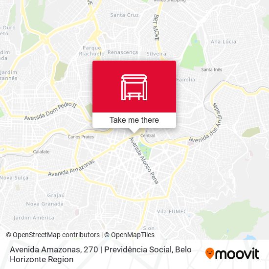 Avenida Amazonas, 270 | Previdência Social map