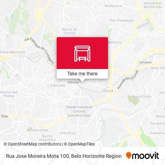 Rua Jose Moreira Mota 100 map