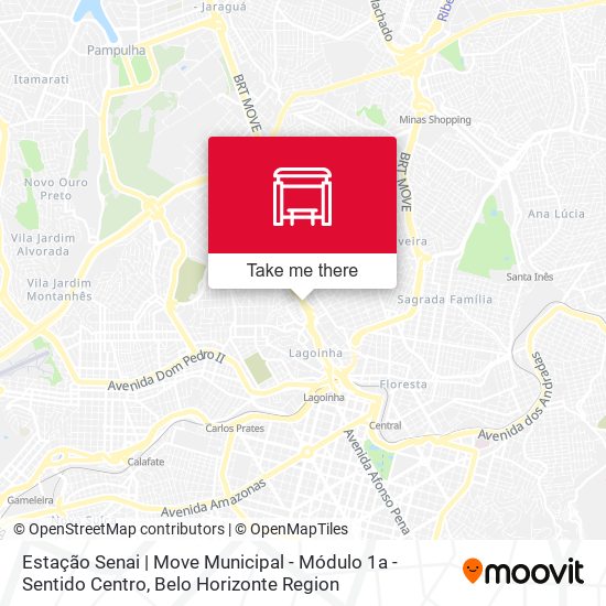 Mapa Estação Senai | Move Municipal - Módulo 1a - Sentido Centro