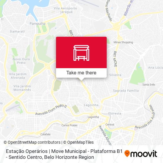 Estação Operários | Move Municipal - Plataforma B1 - Sentido Centro map