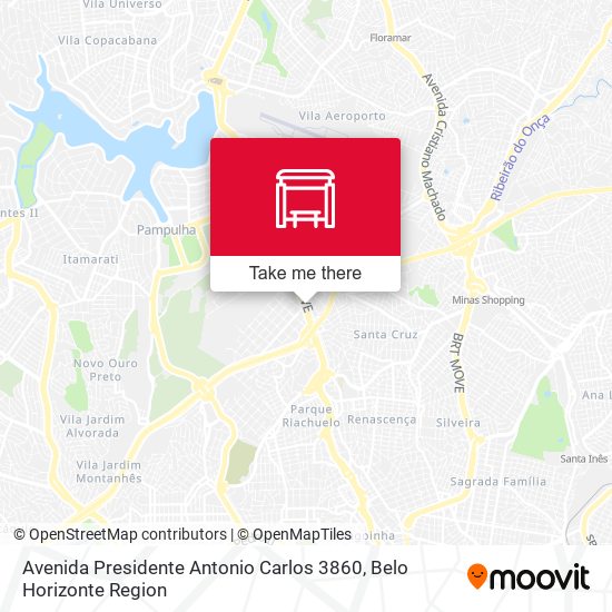 Avenida Presidente Antonio Carlos 3860 map