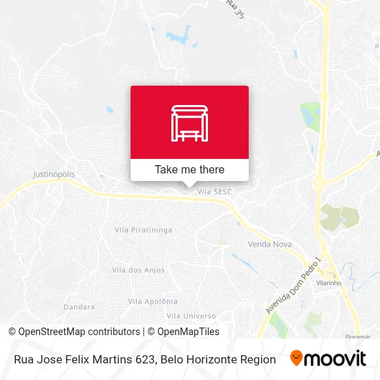 Rua Jose Felix Martins 623 map