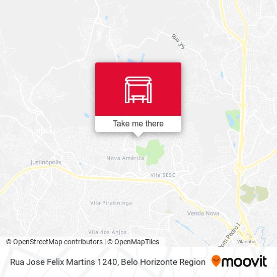 Rua Jose Felix Martins 1240 map