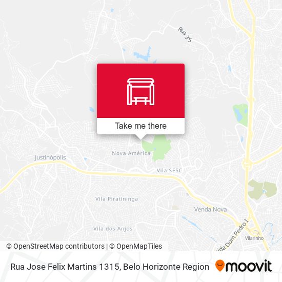 Rua Jose Felix Martins 1315 map