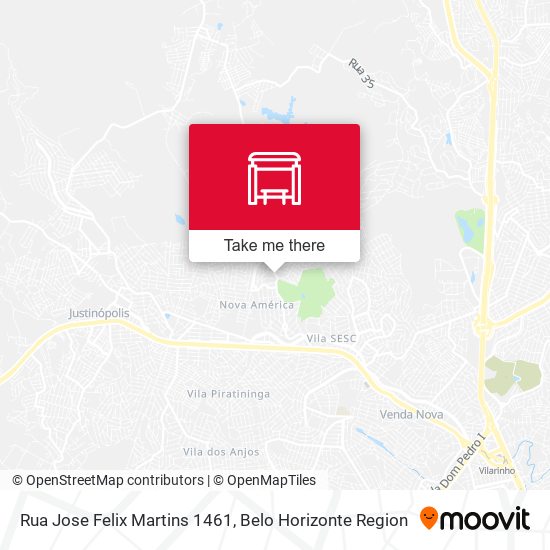 Rua Jose Felix Martins 1461 map