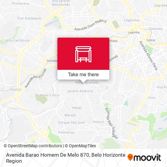 Mapa Avenida Barao Homem De Melo 870