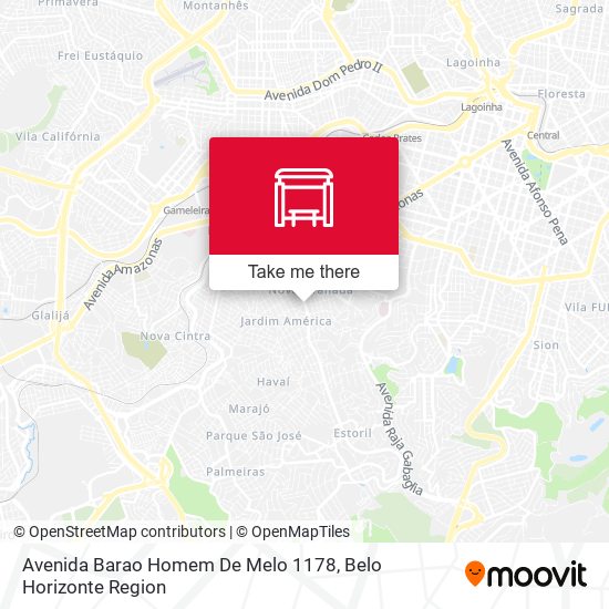 Avenida Barao Homem De Melo 1178 map