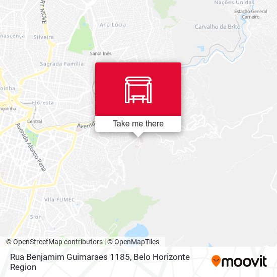 Rua Benjamim Guimaraes 1185 map