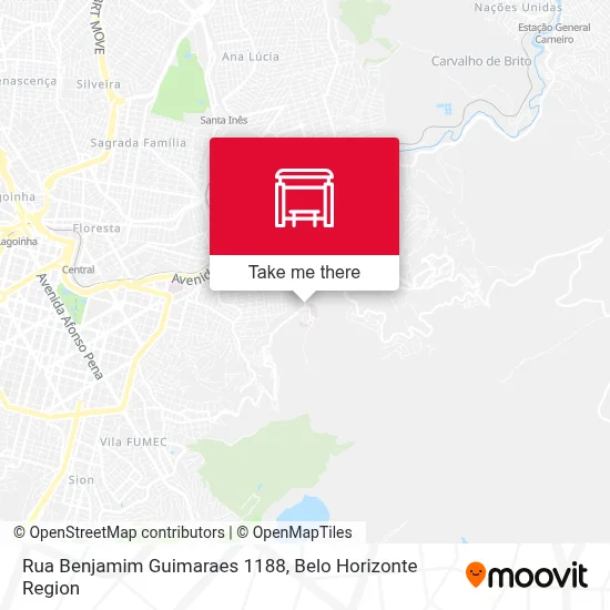 Rua Benjamim Guimaraes 1188 map