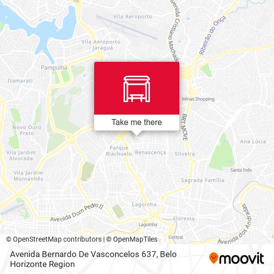 Mapa Avenida Bernardo De Vasconcelos 637