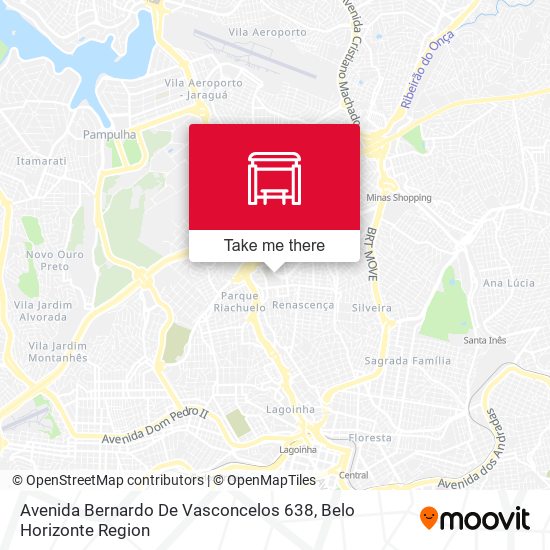 Mapa Avenida Bernardo De Vasconcelos 638