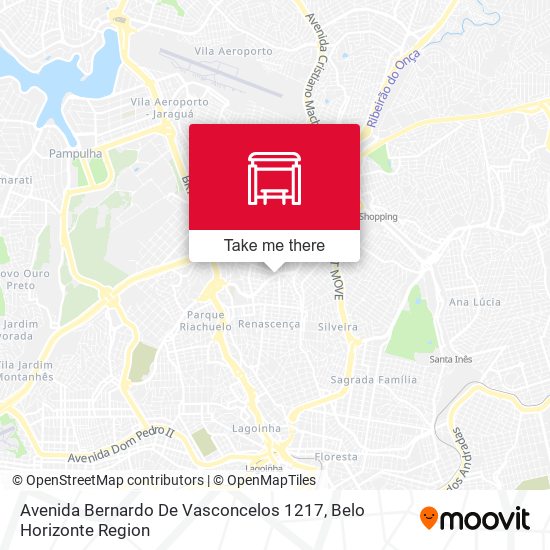 Mapa Avenida Bernardo De Vasconcelos 1217