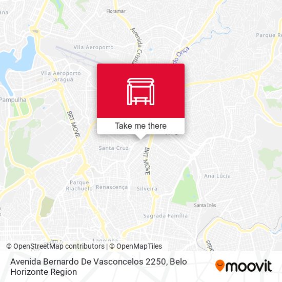 Mapa Avenida Bernardo De Vasconcelos 2250