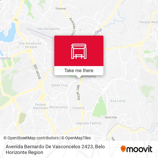 Mapa Avenida Bernardo De Vasconcelos 2423