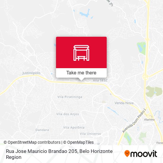 Rua Jose Mauricio Brandao 205 map