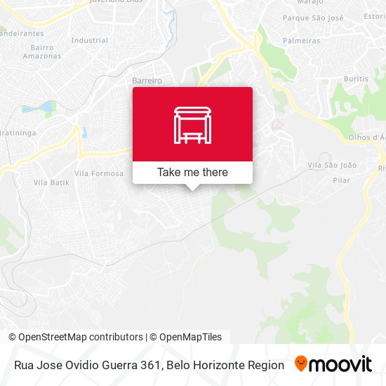 Rua Jose Ovidio Guerra 361 map