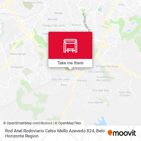 Rod Anel Rodoviario Celso Mello Azevedo 824 map