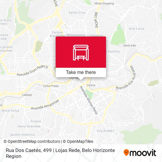 Mapa Rua Dos Caetés, 499 | Lojas Rede