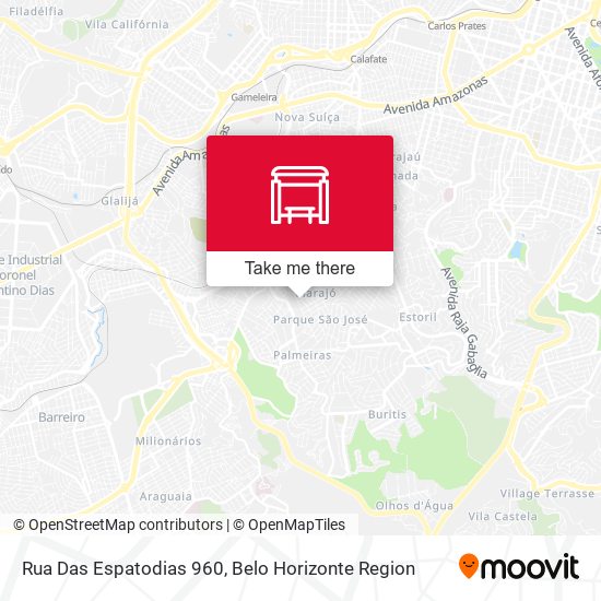 Rua Das Espatodias 960 map