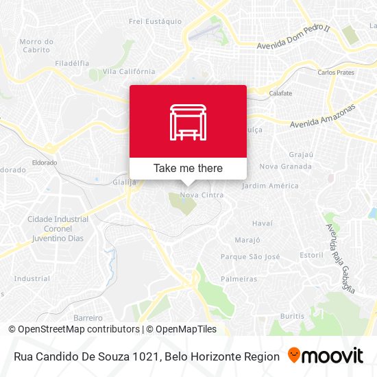 Rua Candido De Souza 1021 map