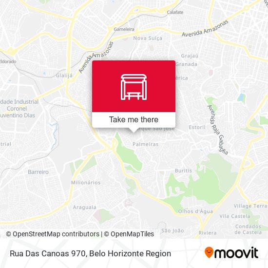 Rua Das Canoas 970 map