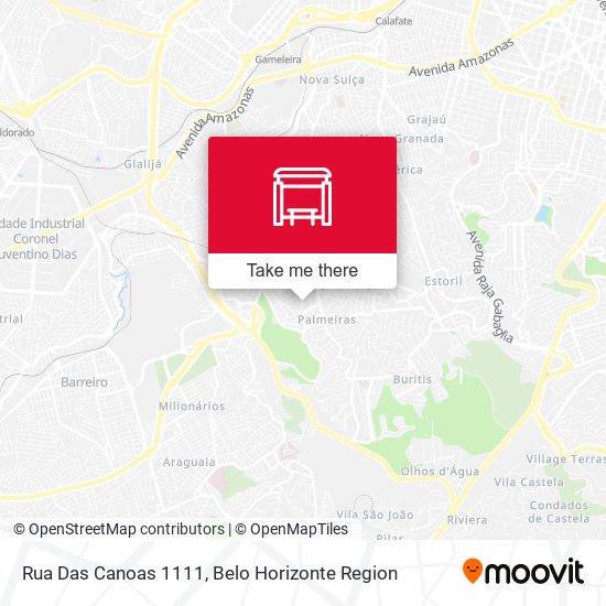 Rua Das Canoas 1111 map