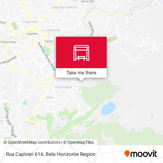 Rua Capivari 616 map