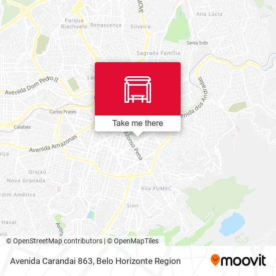 Avenida Carandai 863 map