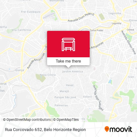 Rua Corcovado 652 map