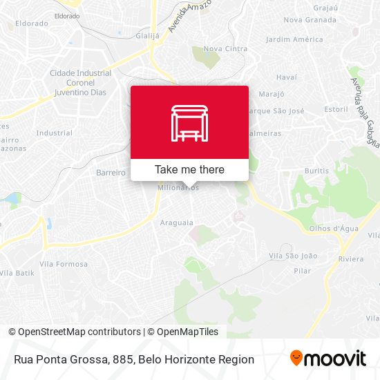 Rua Ponta Grossa, 885 map
