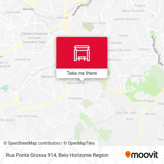 Rua Ponta Grossa 914 map