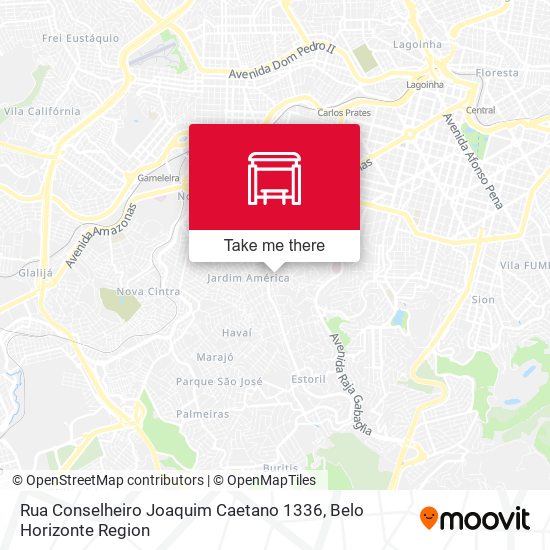 Rua Conselheiro Joaquim Caetano 1336 map