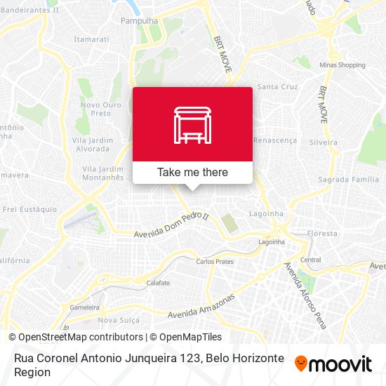 Rua Coronel Antonio Junqueira 123 map