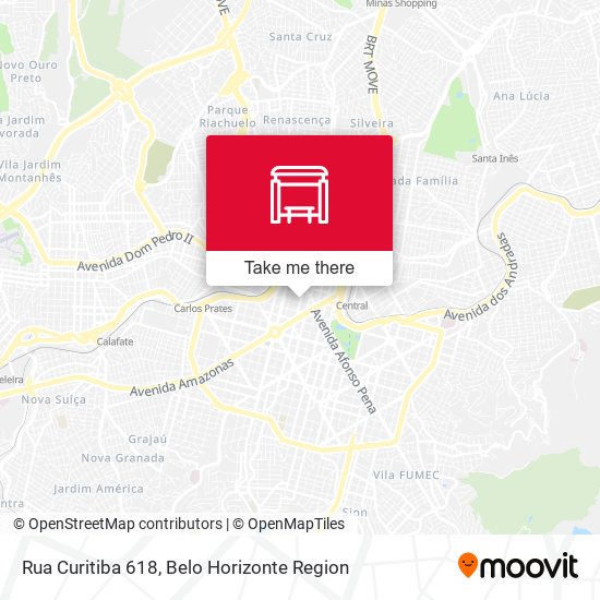 Mapa Rua Curitiba 618