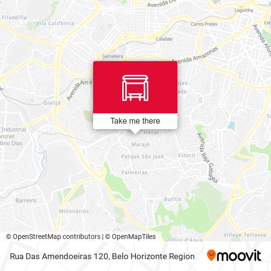 Rua Das Amendoeiras 120 map