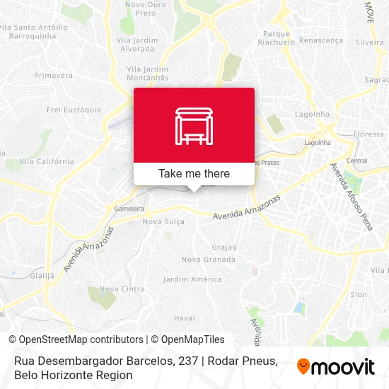 Rua Desembargador Barcelos, 237 | Rodar Pneus map