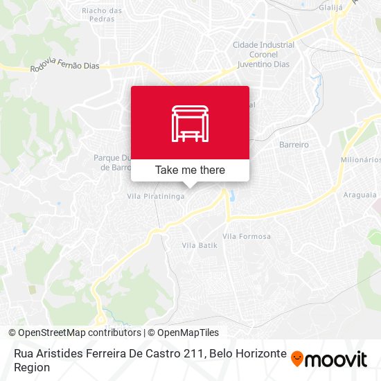 Rua Aristides Ferreira De Castro 211 map