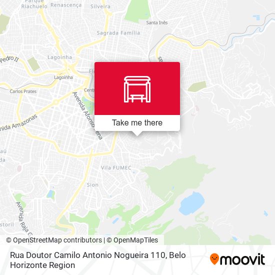 Rua Doutor Camilo Antonio Nogueira 110 map