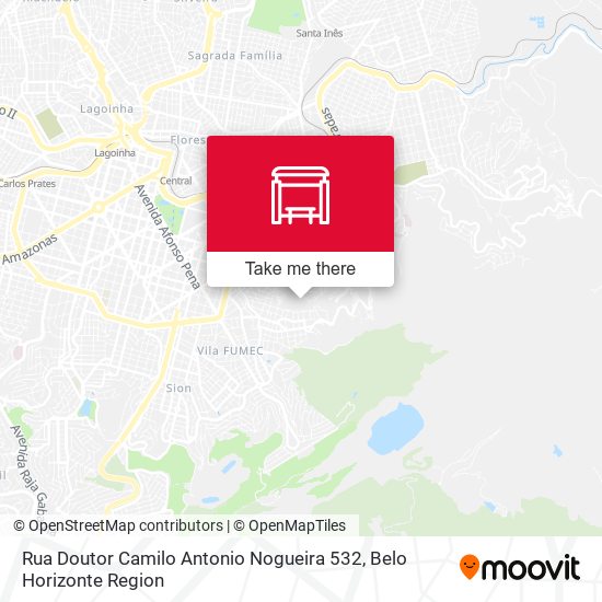 Rua Doutor Camilo Antonio Nogueira 532 map