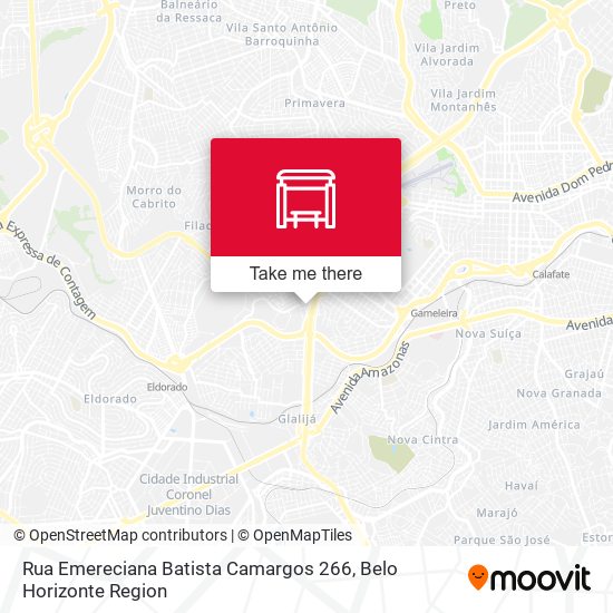 Rua Emereciana Batista Camargos 266 map