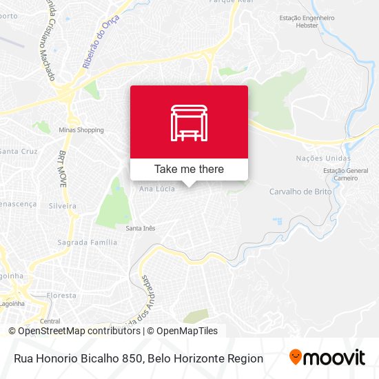 Rua Honorio Bicalho 850 map