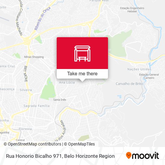 Rua Honorio Bicalho 971 map