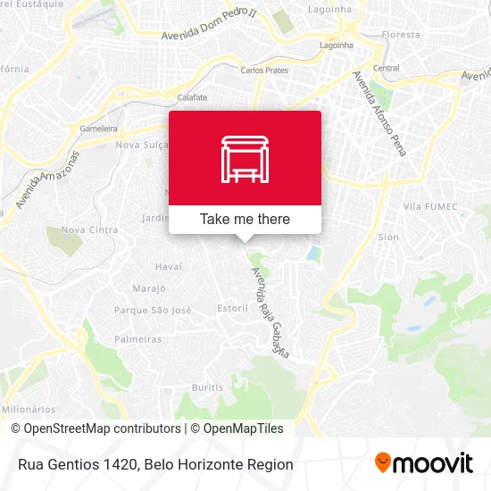 Rua Gentios 1420 map