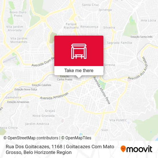 Rua Dos Goitacazes, 1168 | Goitacazes Com Mato Grosso map