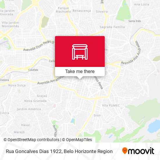 Rua Goncalves Dias 1922 map