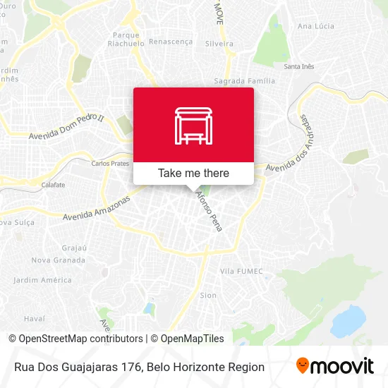 Rua Dos Guajajaras 176 map