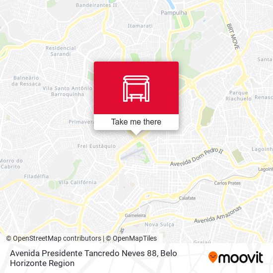 Mapa Avenida Presidente Tancredo Neves 88